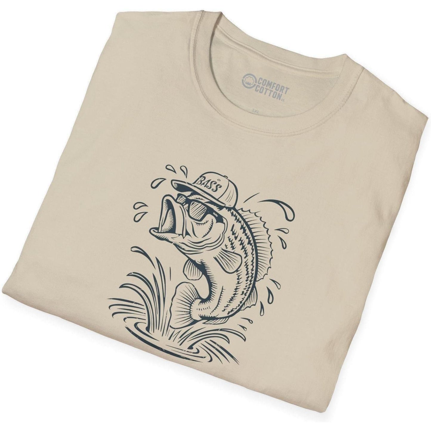 Bass Splash Premium Tee-Comfort Cotton
