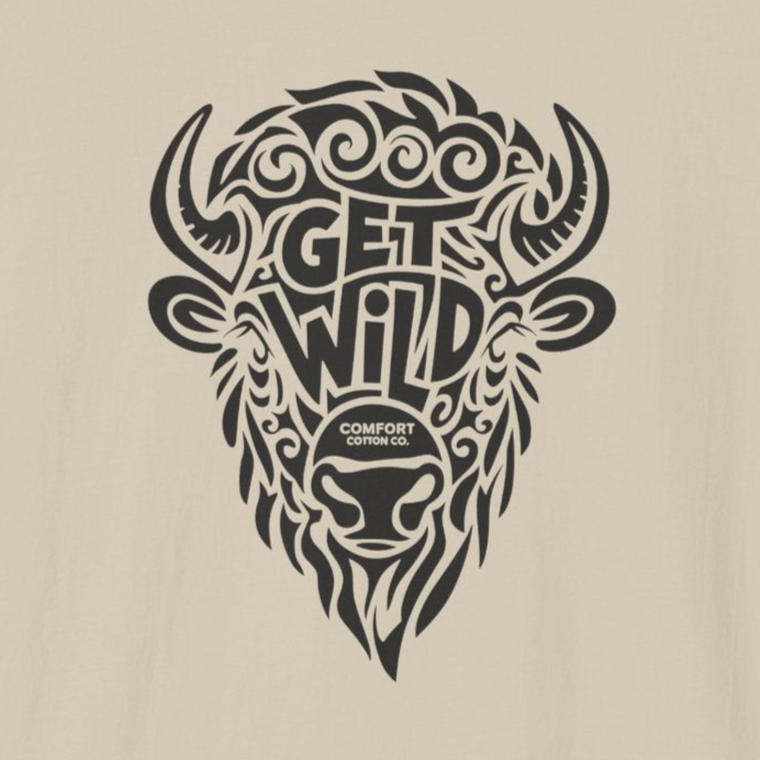 Untamed Buffalo Premium Tee-Comfort Cotton