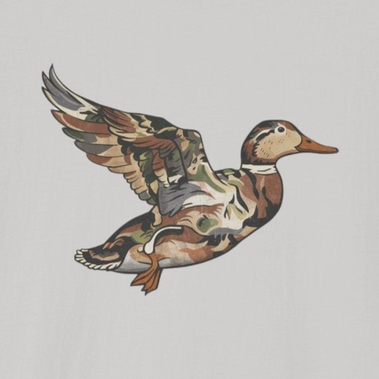 Camo Duck Premium Tee-Comfort Cotton