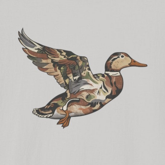 Camo Duck Premium Tee-Comfort Cotton
