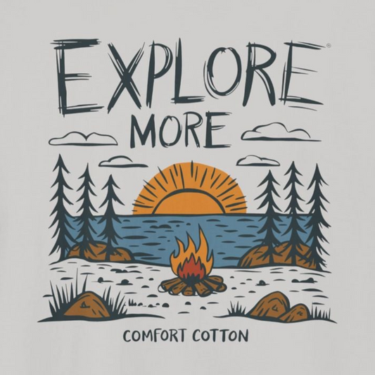 Fireside Glow Premium Tee-Comfort Cotton