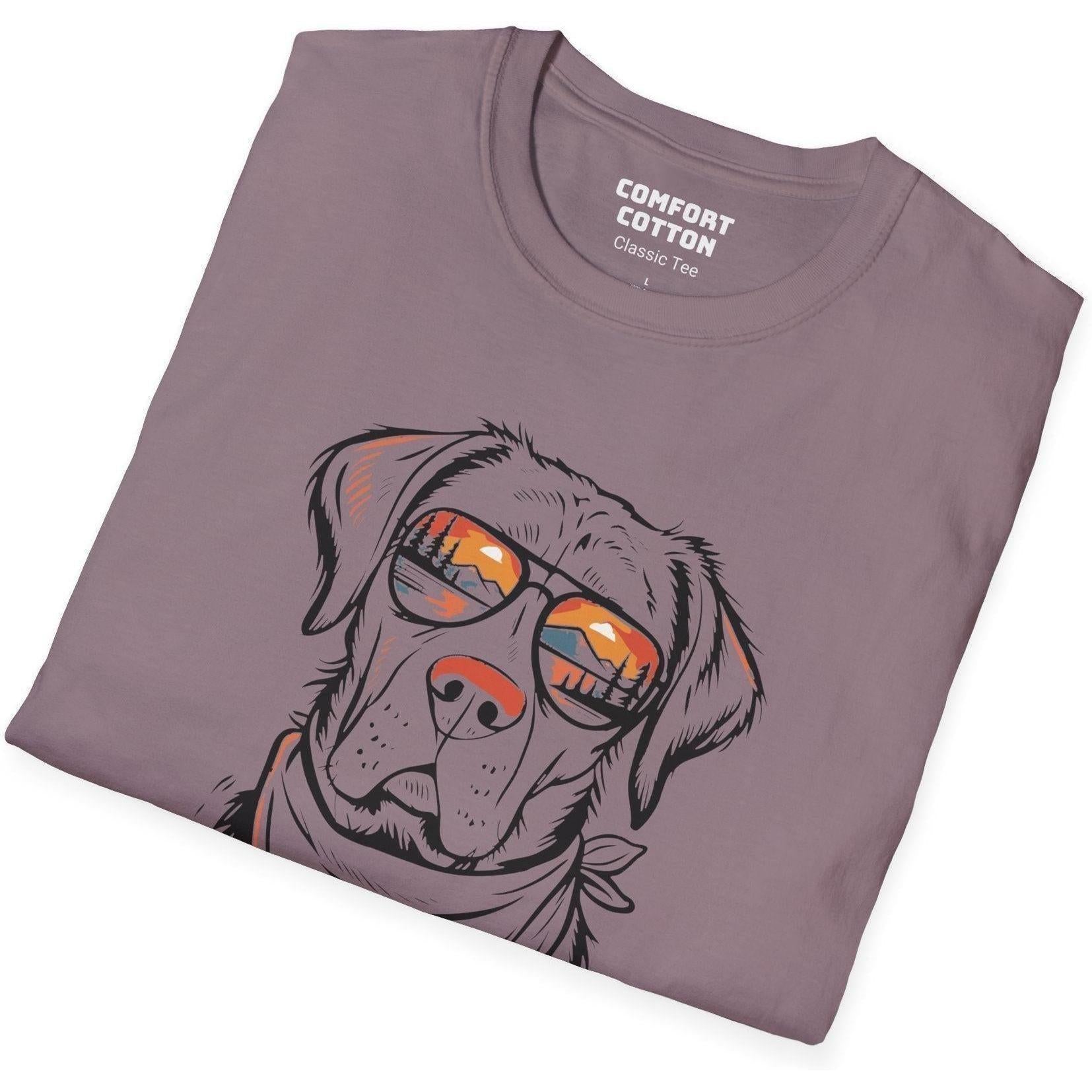 Sunset Pup Premium Tee-Comfort Cotton