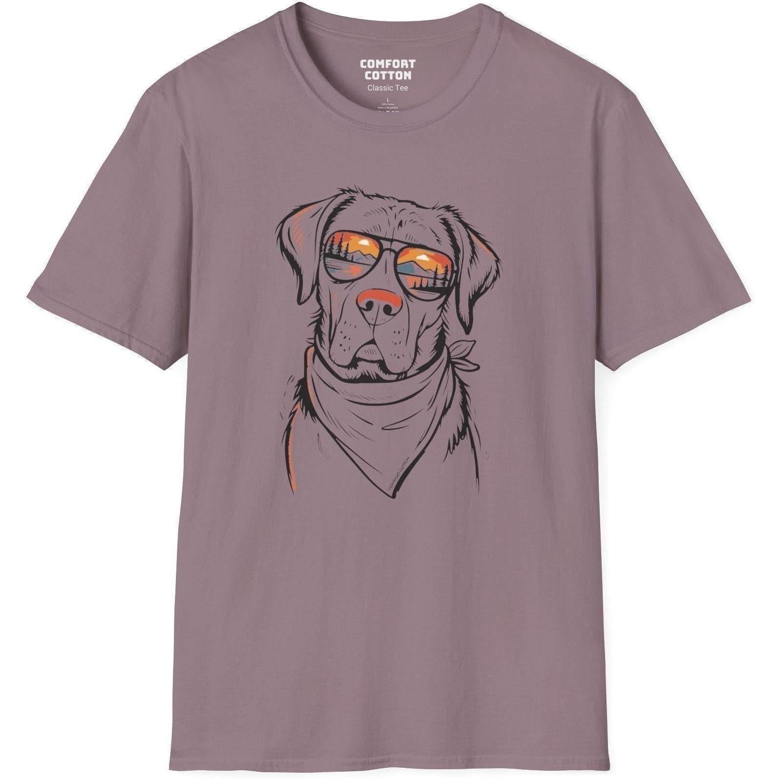 Sunset Pup Premium Tee-Comfort Cotton
