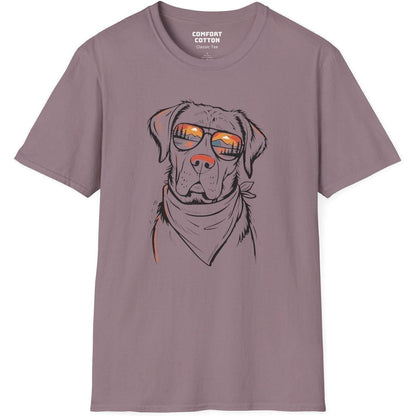 Sunset Pup Premium Tee-Comfort Cotton